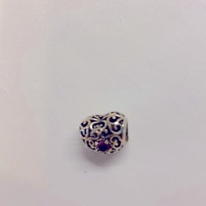 Pandora heart charm amethyst